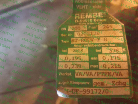 Rembe-BT-ODV-F-8 price