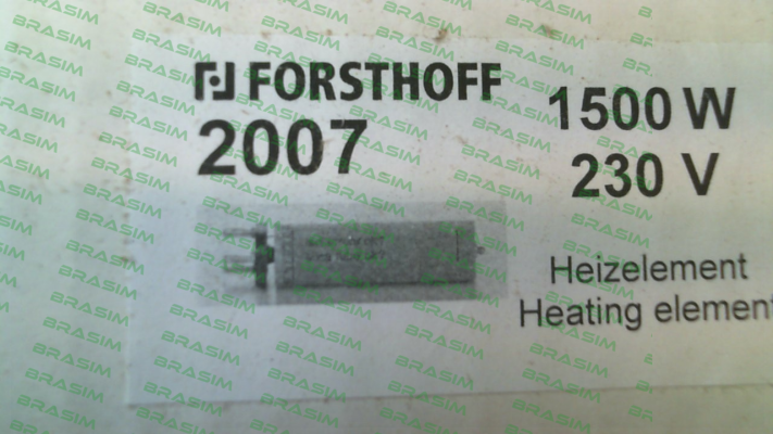 Forsthoff-Heating element 1500 W 230 V Typ K price