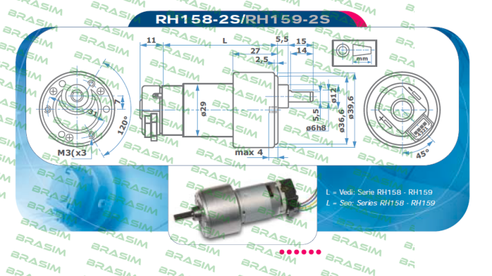 Micro Motors-RH158-12-200 price