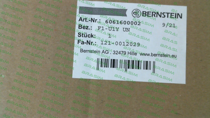 Bernstein-P/N: 6061600002 Type: F1-U1Y UN price