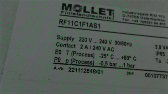 Mollet-RF11C1F1AS1 price