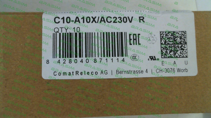 Comat Releco-C10-A10X/AC230V price