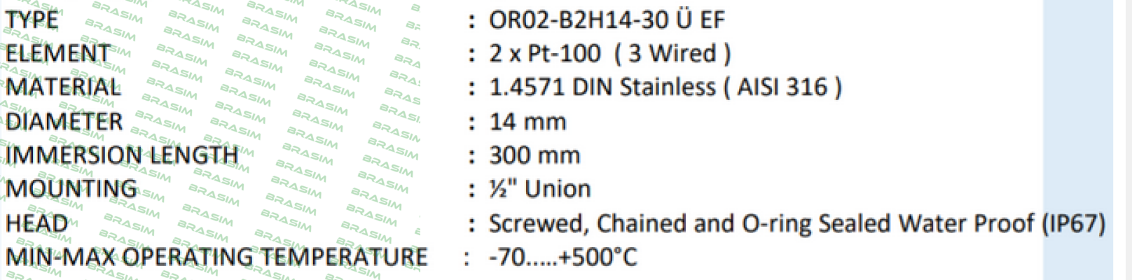 Ordel-OR02-B2H14-30 Ü EF price