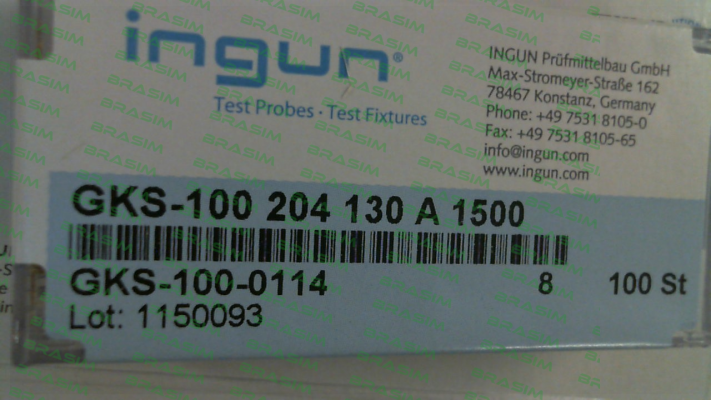 Ingun-GKS-100-0114 price