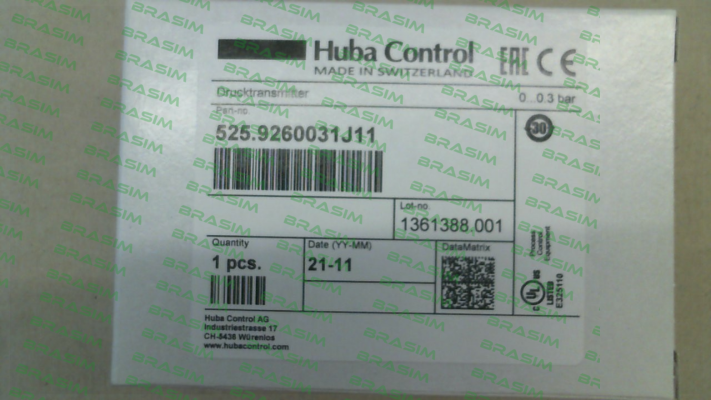 Huba Control-525.9260031J11 price