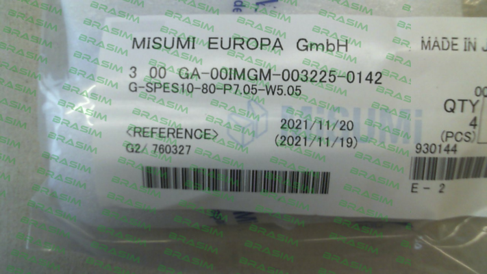 Misumi-G-SPES10-80-P7.05-W5.05 price