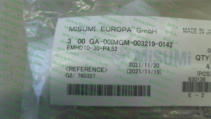 Misumi-EMHD10-30-P4.52 price