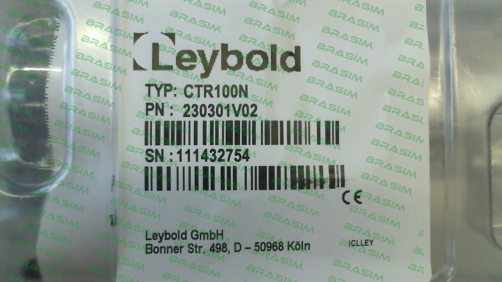 Leybold-p/n: 230301V02; Type: CERAVAC CTR 100 N price