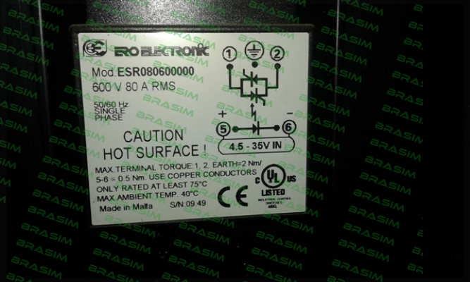 Jaguar Industri Ltd (formerly product of Ero Electronic)-ESR080600000 price