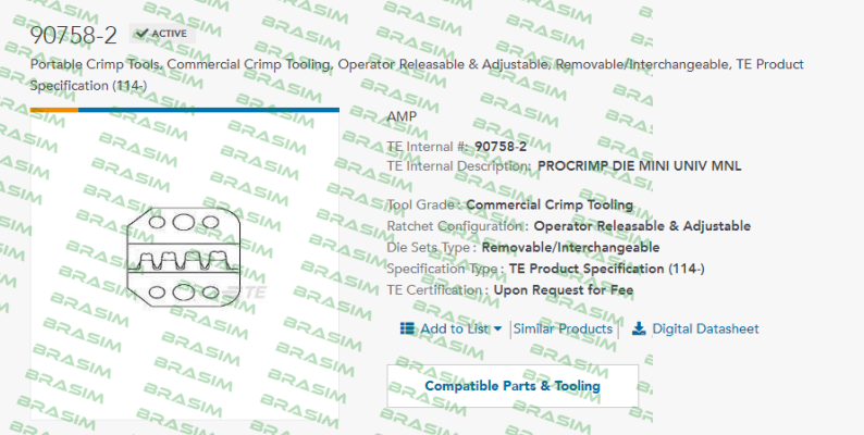 TE Connectivity (Tyco Electronics)-90758-2 price