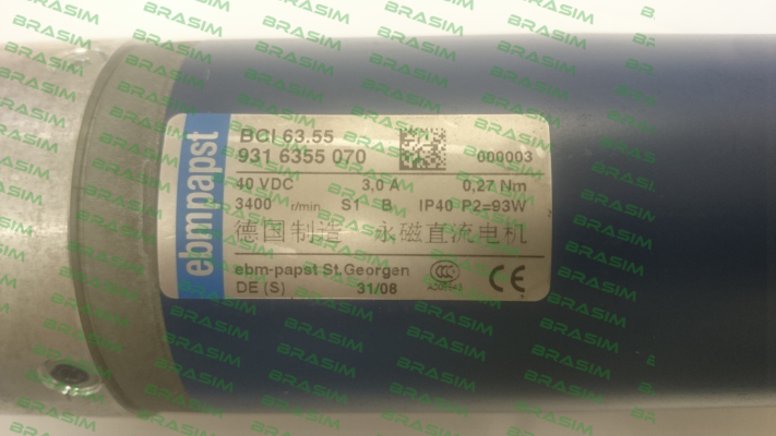 EBM Papst-BCI 63.55  931 6355 070 40VDC OEM price