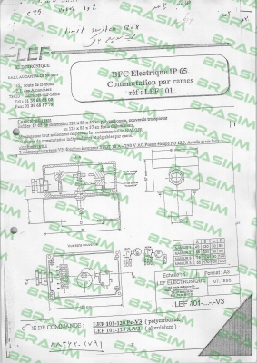 Lef Industries-LEF 102-LC2/GR. (2xV3 SPDT) 1PE = Old model: LEF 101-102  price