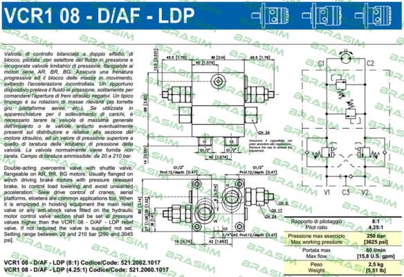 Brevini-VCR1 08-D/AF-LDP (8:1) price