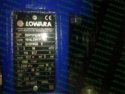 Lowara-5SV11F0306T price