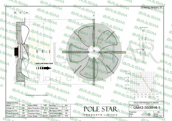 Pole Star-GMA3-350BH4-1 price