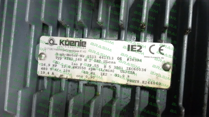 Küenle-3-ph-Motor-Nr 1511 461113 06 #34396 - OEM  price