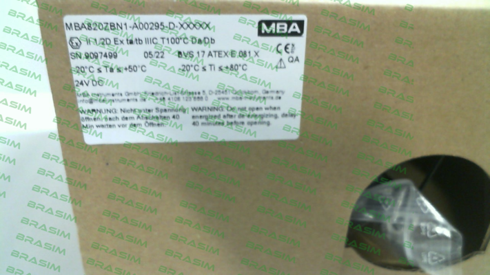 MBA-P/N: 1214368, Type: MBA820ZBN1-A00295-D-XXXXX price