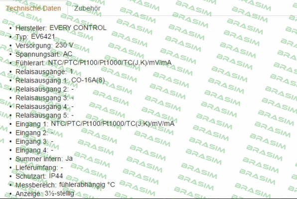EVCO - Every Control-Typ EV6421 230V  price