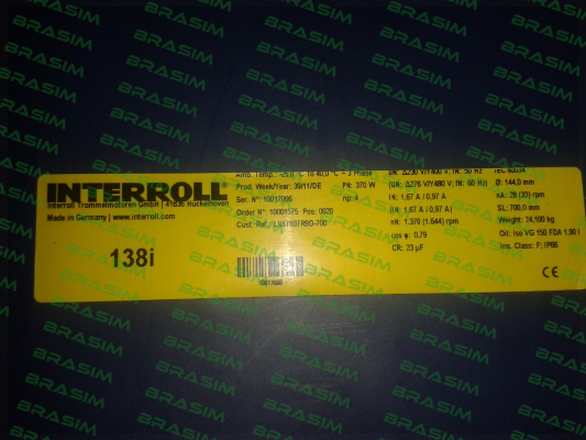 Interroll-old code MI-DMI AC138I-LCL1BB0E6LFA-700mm new code MI-DM0138 DM1383-ASL13B0E5VFA-707mm price