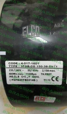 Elco-GMV 3FGB.CO.150.38.5V/1 FGFB45TB0214S price