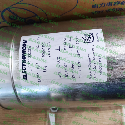 Electronicon-P/N:1032006 Type:E62.S24-333CR0 price