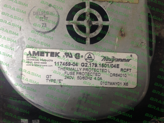 Ametek Windjammer-117459-04 G2.179.1501/04E price