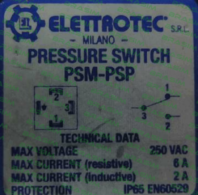 Elettrotec-PSM50BR18T10.5 price