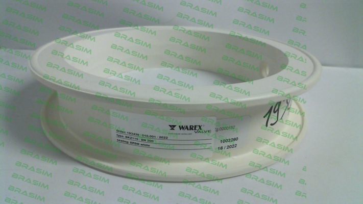 Warex-WX6000 / sealing element of EPDM white suitable for DKZ110 DN 200 price