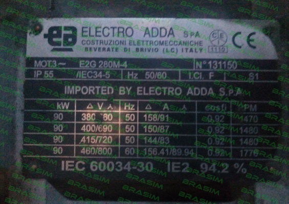 Electro Adda-E2G 280M-4 price