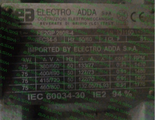 Electro Adda-F2GP 280S-4 price