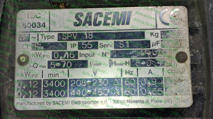 Sacemi-SPV-18 (Immersion depth- mm 90-120-170-220) price