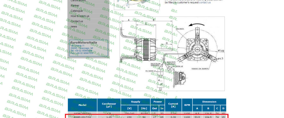 Euro Motors Italia-A83M-2017/02 price