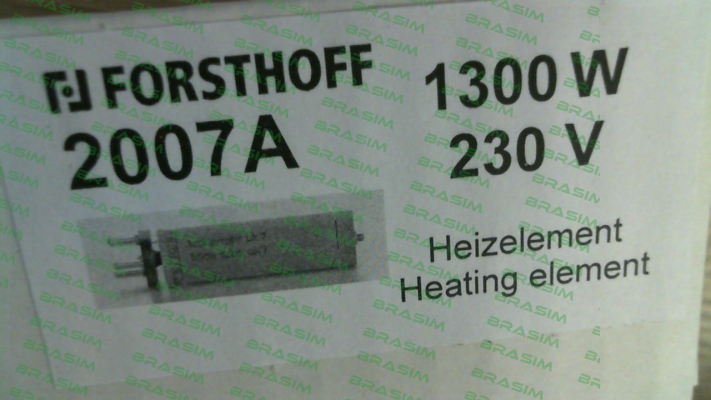 Forsthoff-2007A / Heating element 1300 W 230 V type K price