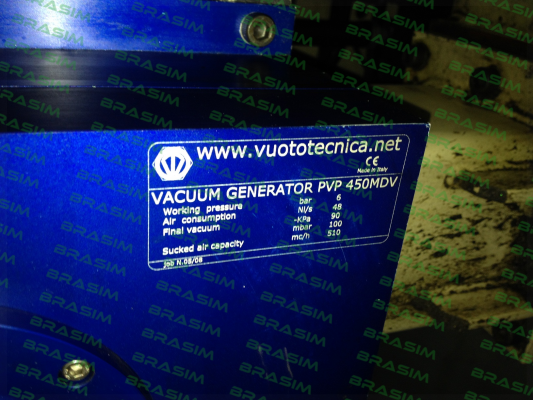 Vuototecnica-PVP 450 MDV - not available, alternative - VU PVP450MD  price