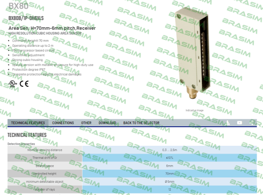 Micro Detectors / Diell-BX80B/1P-0H6XLS price