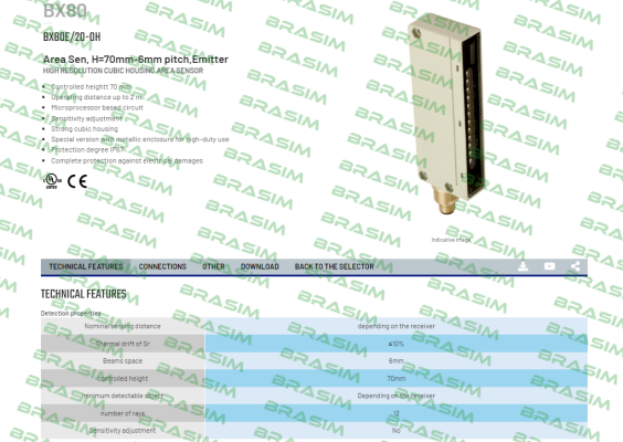 Micro Detectors / Diell-BX80E/20-0H price