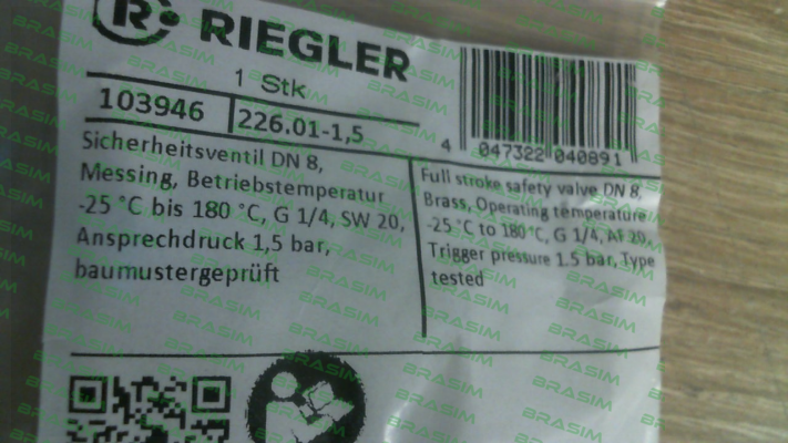 Riegler-103946 / 226.01-1,5 price