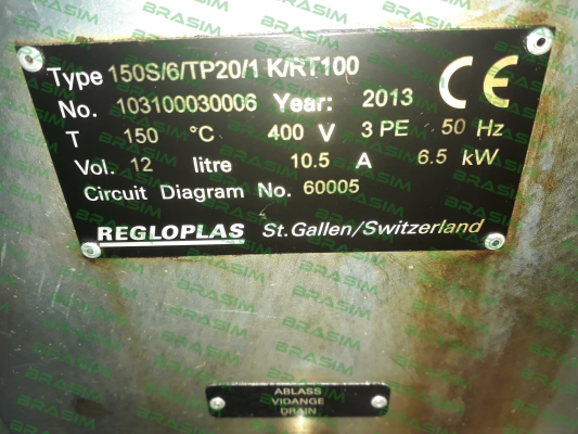 Regloplas-150S/6KW/TP20/1K/RT100 price