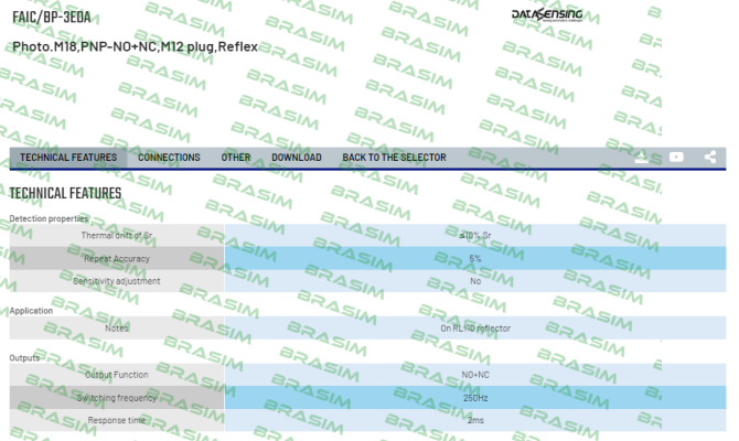 Micro Detectors / Diell-FAIC/BP-3EDA price