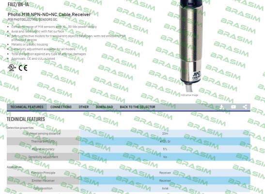 Micro Detectors / Diell-FAIZ/BN-1A price