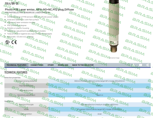 Micro Detectors / Diell-FAL4/BN-0E price