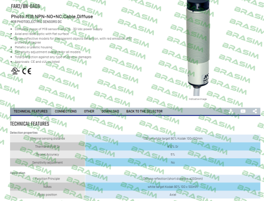 Micro Detectors / Diell-FAR2/BN-0ADA price