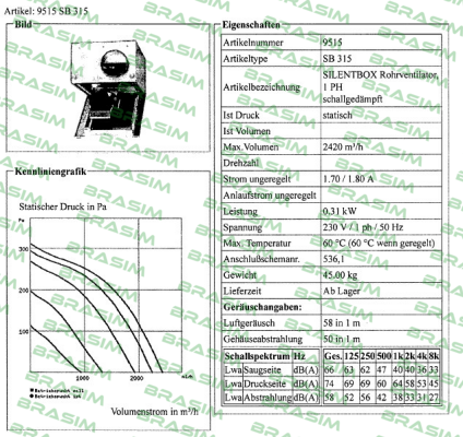 Helios-09515 SB 315  price