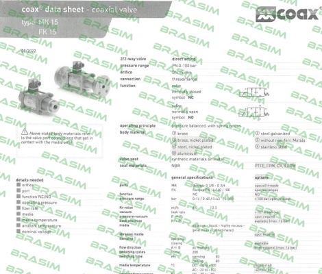 Coax-MK 15 NC price