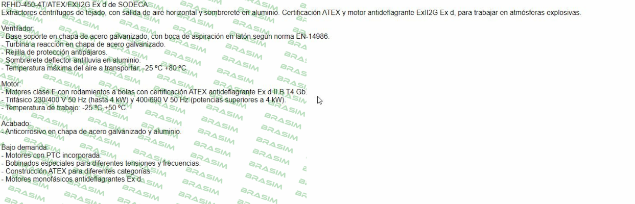 Sodeca-1048584 / RFHD-450-4T / ATEX / EXII2G EX D price