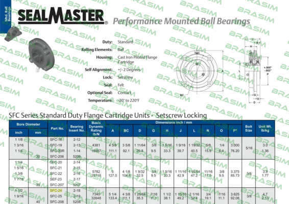 SealMaster-SFC-24  price