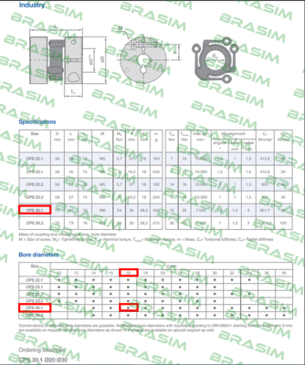 Schmidt Kupplung-CPS 30.1 Ø16 price