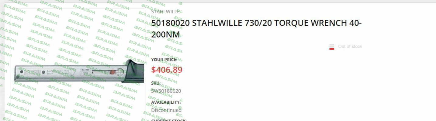 Stahlwille-P/N: 50180020 Type: 730/20 price