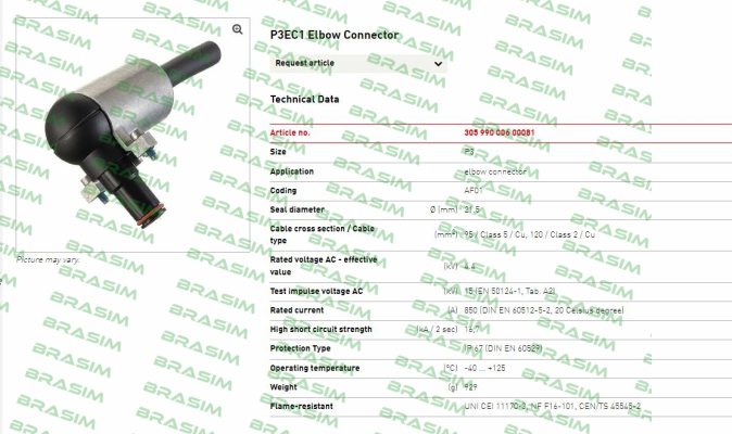 Pfisterer-P3EC1 price