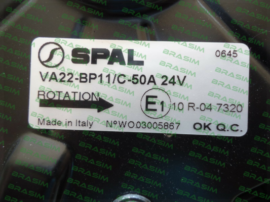 SPAL-VA22BP11C50A price